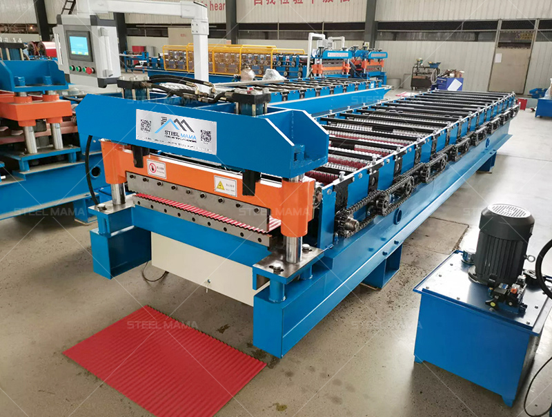 corrugated wall panel roll forming machine