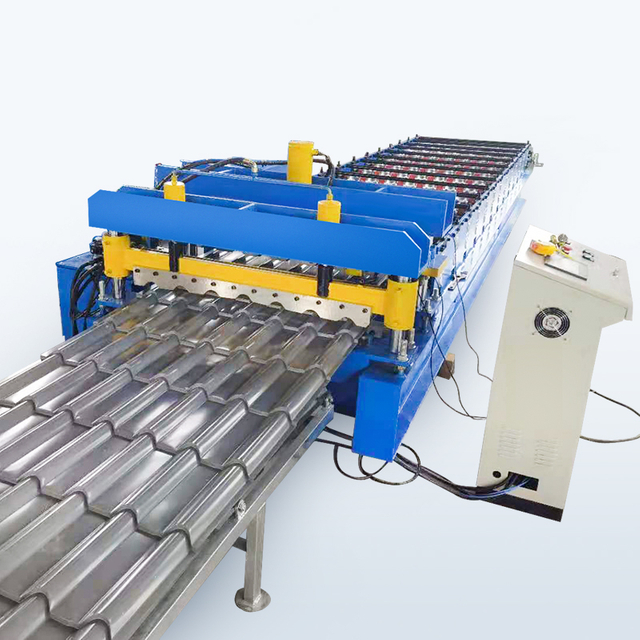 Factory Customized Nigeria Top sale Glazed metal roof Metcopo Tile Roll Forming Machine Building Material Machinery