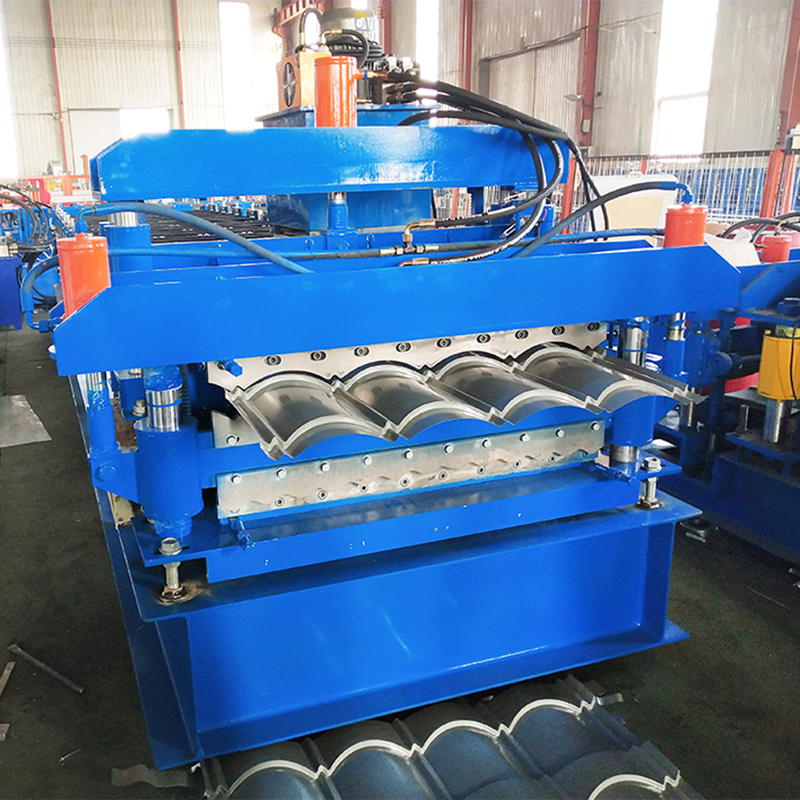 China 836 Corrugated Metal Profile Panel 868 Steel Glazed Roof Step Tile Double Layer Roll Forming Machine Price