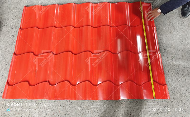 glazed zee tile roof sheet machine
