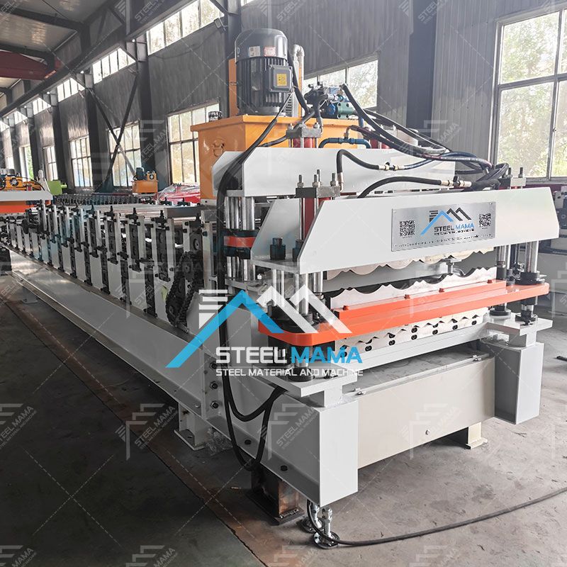 Zimbabwe Popular 760 Tile And 762 Corrugated Iron Roof Ssheet Making Double Layer Roll Forming Machine