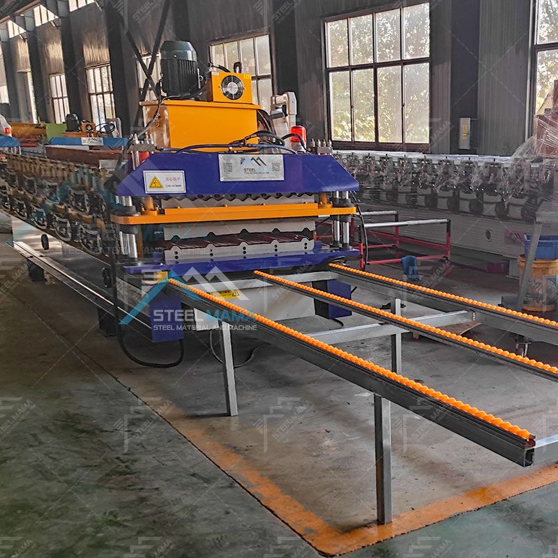 Bolivia Popular 840 IBR Trapezoidal And 836 Corrugated Double Layer Roof Panel Making Roll Forming Machine