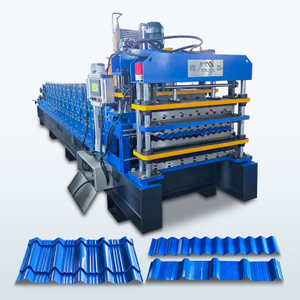 Zimbabwe Popular Full Automatic 725 Tile & 750 IBR & 762 Corrugated Three Layer Roofing Sheet Machine