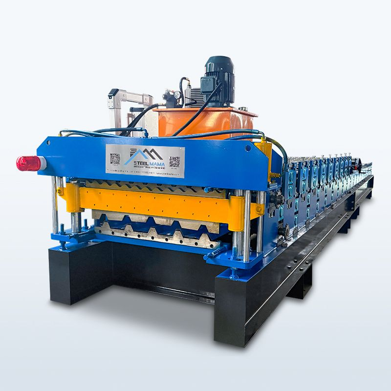 Zimbabwe Popular High Performance 720 Trapezoidal & 836 Corrugated Roofing Sheet Double Layer Machine