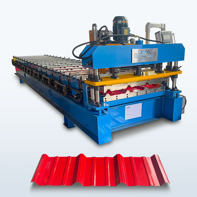 America Popular High Performance Full Automatic R Panel Roofing Sheet Roll Forming Machine
