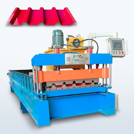 Zimbabwe Popular High Efficiency Cost Effective Metal 686 Trapezoidal Roof Sheet Machine