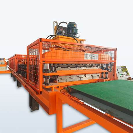 Germany Popular Full Automatic 1070 IBR & 1035 Trapezoidal Roofing Sheet Double Layer Machine