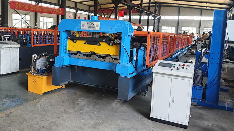 automatic steel floor deck panel forming machine