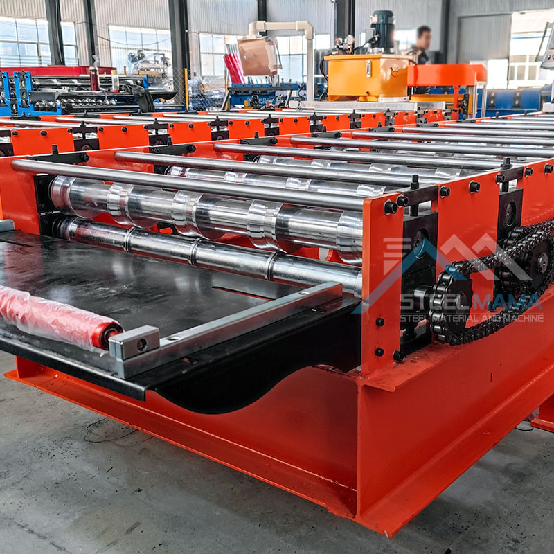 High Quality Full Automatic Metal Glazed 914 IBR Trapezoidal Roof Sheet Roll Forming Machine For America