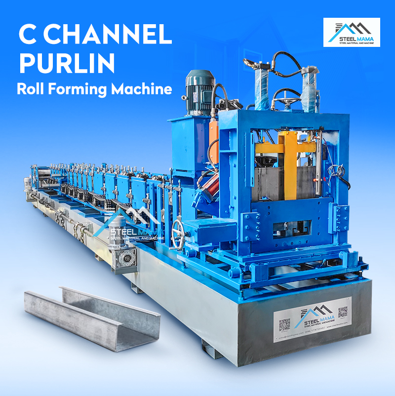 C channel purlin roll forming machine