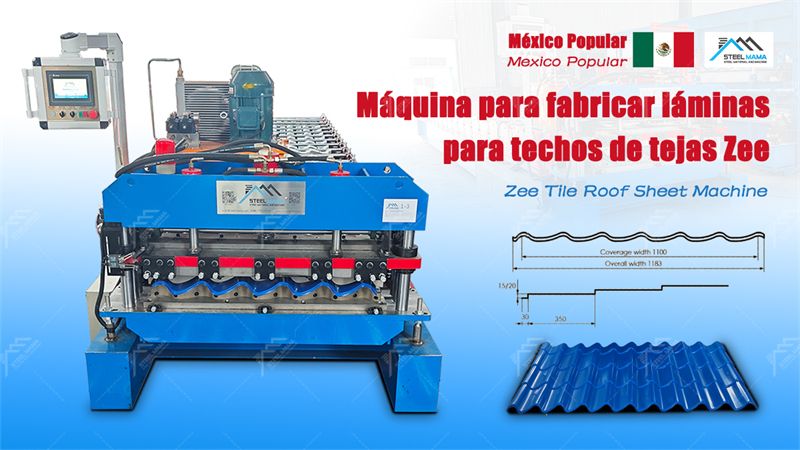 metal glazed zee tile roofing panel machine
