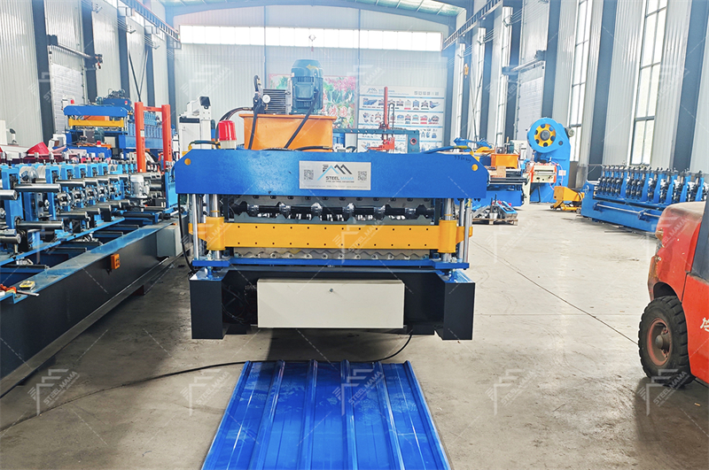double deck roll panel machine