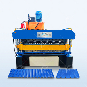 Uruguay Popular Full Automatic 988 Corrugated & 1050 Trapezoidal Double Layer Roofing Sheet Roll Forming Machine