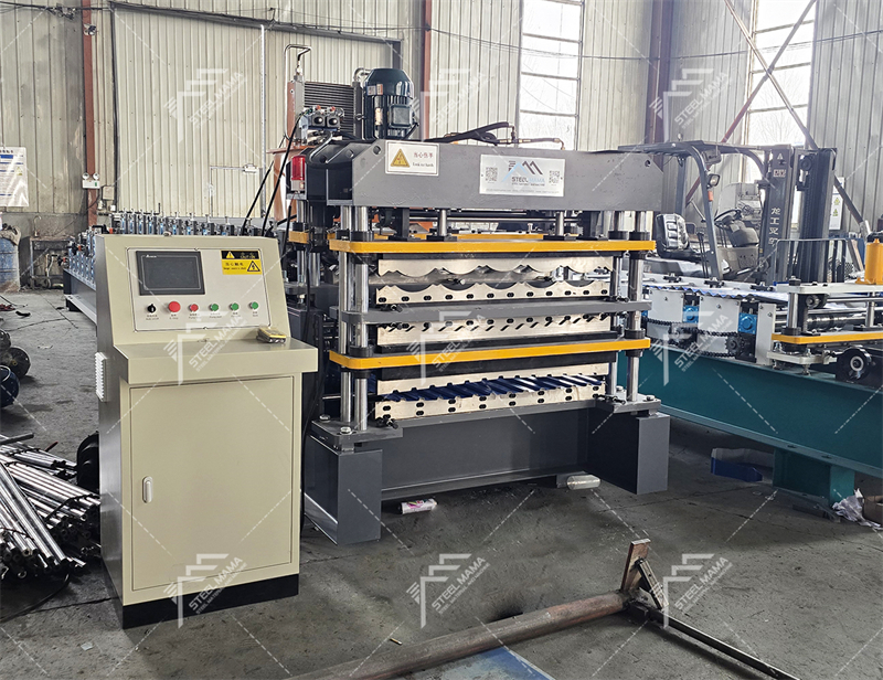 three layer roofing sheet making machine
