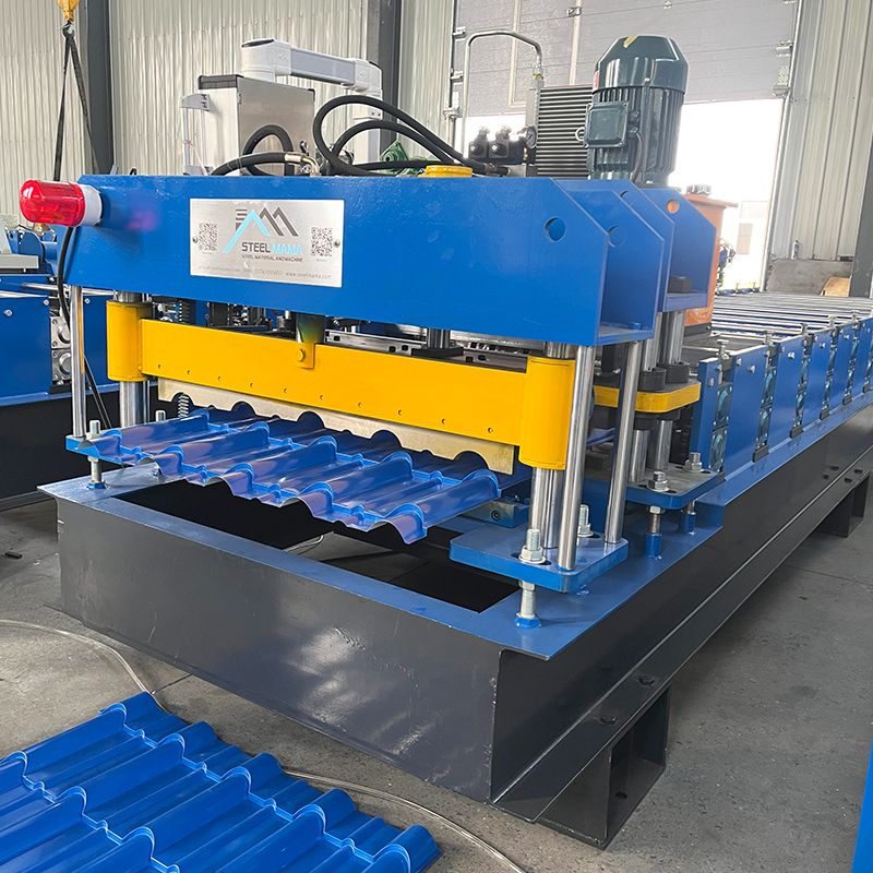 Zimbabwe Popular High Standard Full Automatic 800 Glazed Q Tile Roof Sheet Roll Forming Machine