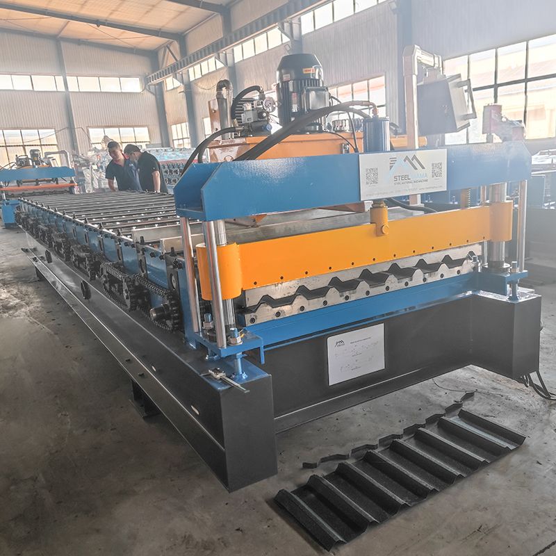 Mexico Popular High Efficiency Custom Design R101 Trapezoidal Roofing Sheet Roll Forming Machine