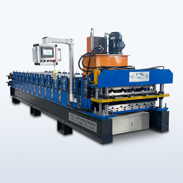 Turkmenistan Popular High Efficiency 820 Trapezoidal & 825 Trapezoidal Roofing Sheet Double Layer Machine
