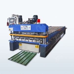 Iraq Popular High Quality Automatic 1000 IBR Trapezoidal Roofing Sheet Roll Forming Machine