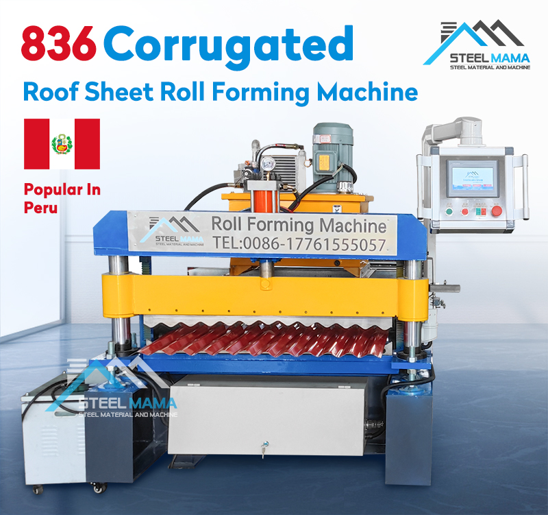 corrugated color steel forming machine