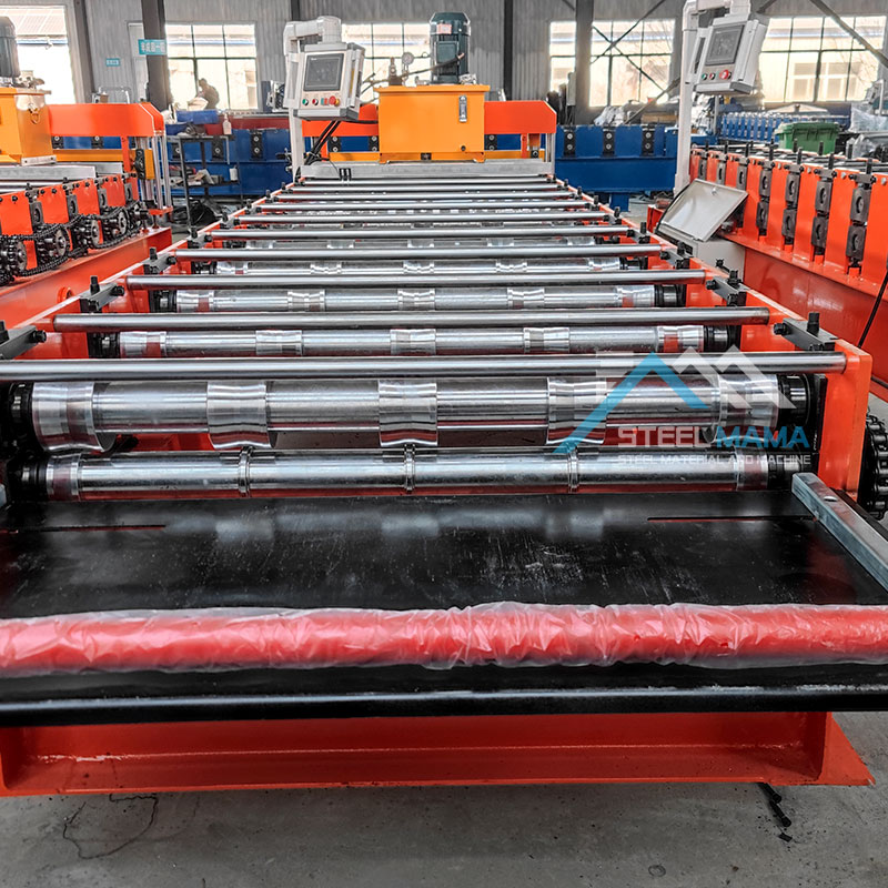 High Quality Full Automatic Metal Glazed 914 IBR Trapezoidal Roof Sheet Roll Forming Machine For America