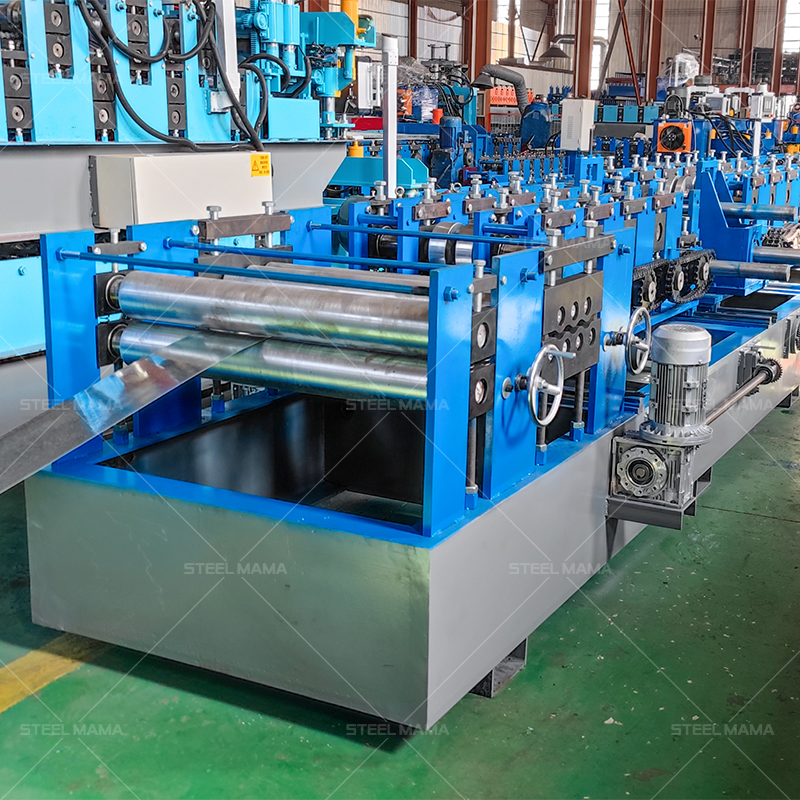 Full Automatic Durable Multy Size Galvanized Steel C Channel Purlin Roll Forming Machine For Building Material