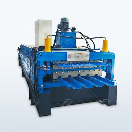 South Africa Popular Easy To Operate Automatic 686 IBR Trapezoidal And 762 Corrugated Roofing Sheet Double Layer Machine