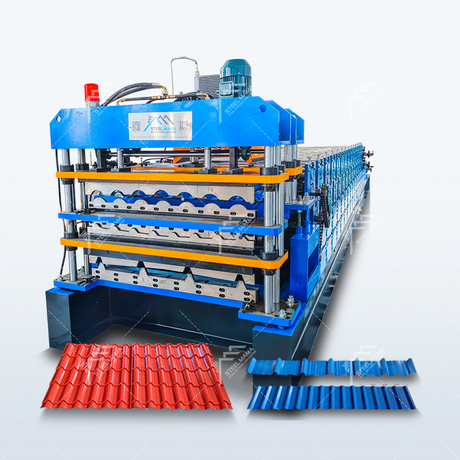 Mexico Popular High Performance 966 Tile & R101 IBR & TR4 IBR Three Layer Roofing Sheet Machine