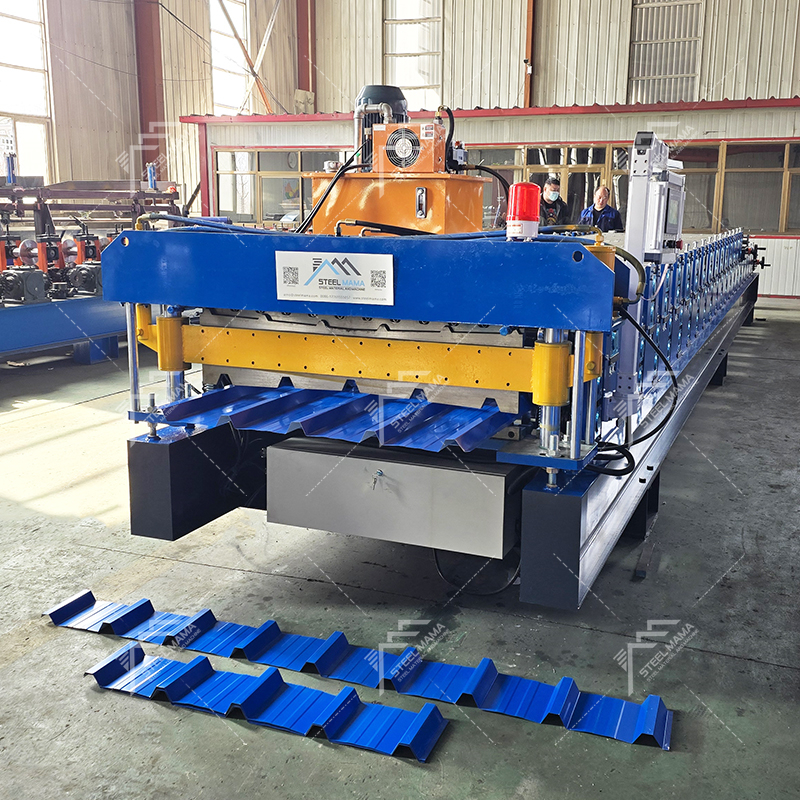 Serbia Popular Full Automatic 1100 Trapezoidal And 976 Trapezoidal Double Layer Sheet Forming Machine