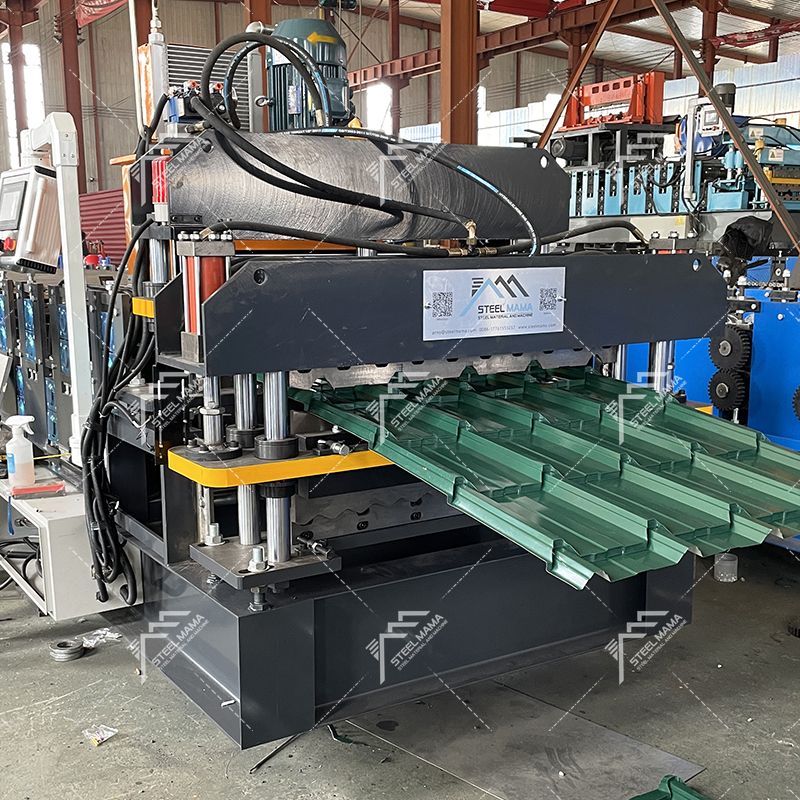Bolivia Popular High Stability 820 Corrugated & 820 Tile Roofing Sheet Double Layer Machine