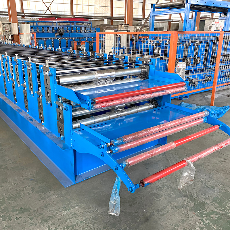 Automatic 836 Corrugated Iron Sheet 858 IBR Trapezoidal Profile Double Layer Roofing Roll Forming Machine
