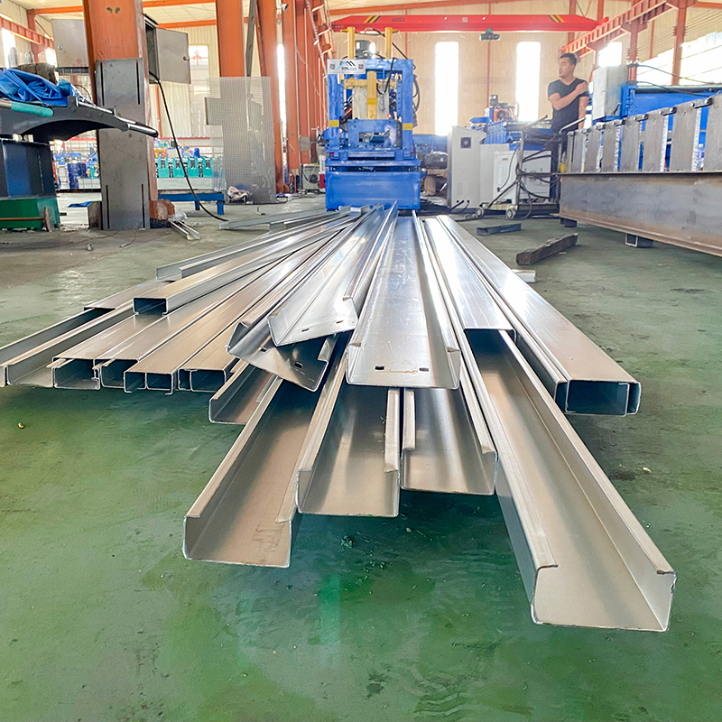 High Quality Automatic Galvanized Steel Channel Shape C Purlin Cold Roll Forming Machine