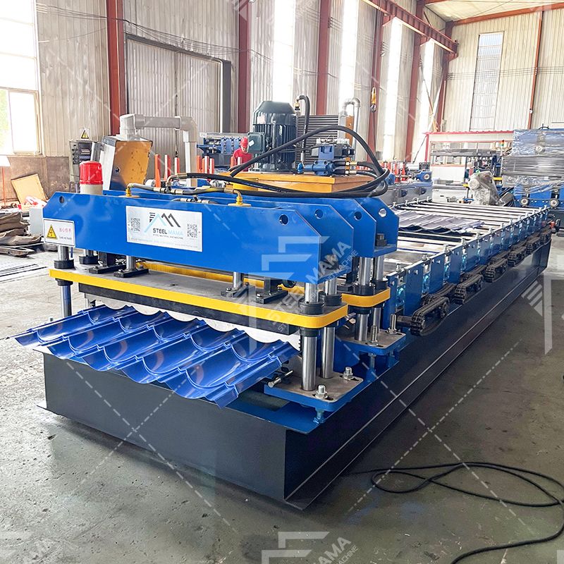 Iraq Popular Full Automatic Metal Glazed Zee Tile Roof Sheet Roll Forming Machine