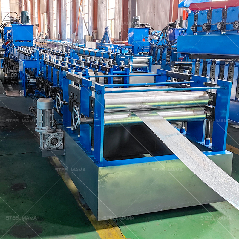 Full Automatic Durable Multy Size Galvanized Steel C Channel Purlin Roll Forming Machine For Building Material