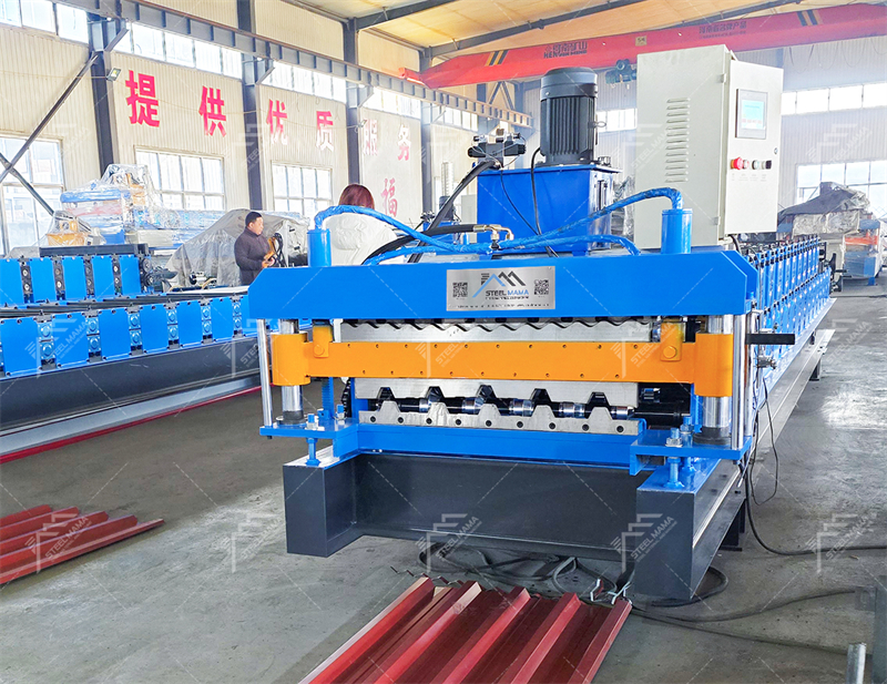 corrugated steel panel roll forming machine