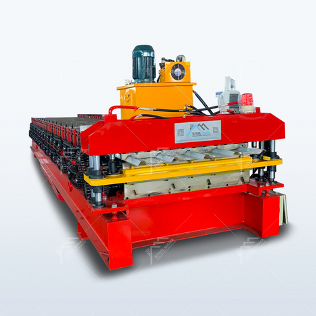 Chile Popular High Performance Metal Tr4 & Tr5 Trapezoidal Sheet Double Layer Roll Forming Machine