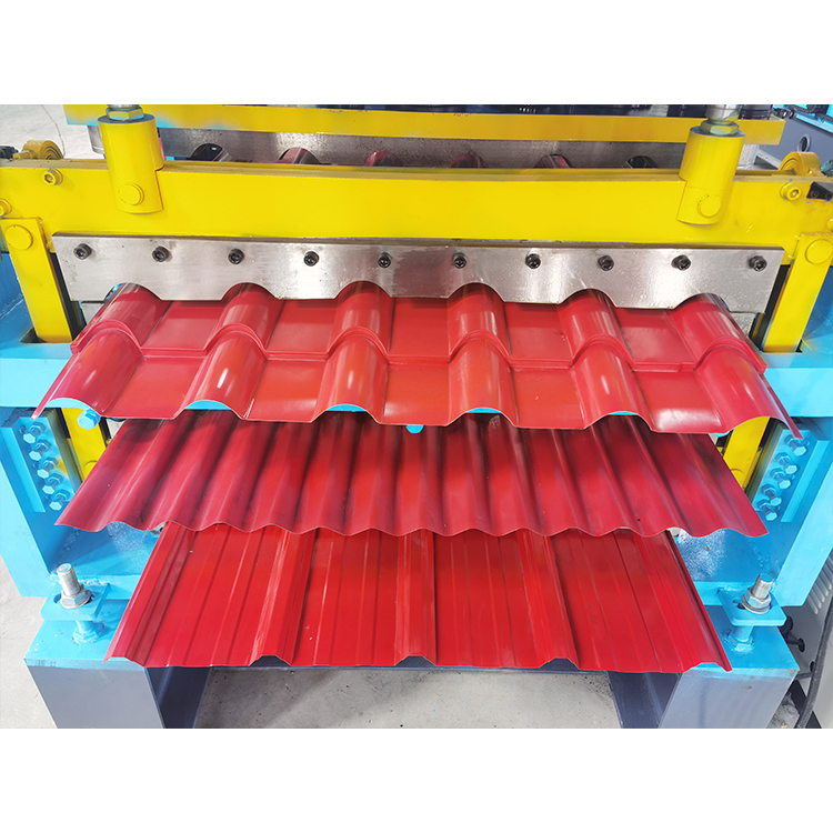 Building Material IBR Panel / Corrugated Metal Steel Glazed Tile Roofing Sheet Machine Three Layer Roll Forming Machine