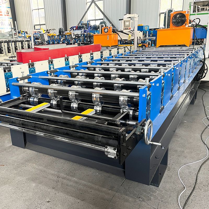 Zimbabwe Popular High Standard Full Automatic 800 Glazed Q Tile Roof Sheet Roll Forming Machine