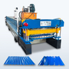 Tanzania Popular High Standard 750 Trapezoidal & 770 Corrugated Roofing Sheet Double Layer Machine
