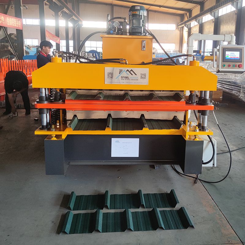 Peru Popular High Performance Full Automatic TR4 Trapezoidal & TR5 Trapezoidal Roofing Sheet Double Layer Machine