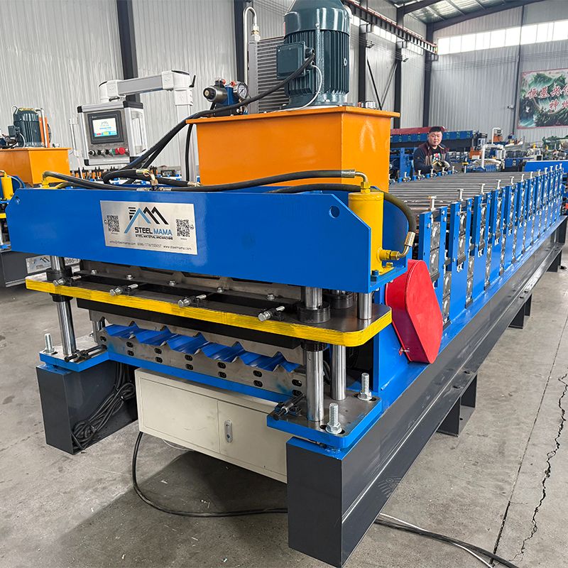 Turkmenistan Popular High Efficiency 820 Trapezoidal & 825 Trapezoidal Roofing Sheet Double Layer Machine