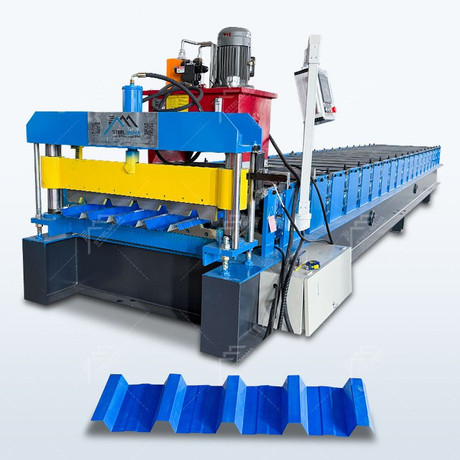 Durable Full Automatic 686 Trapezoidal Roofing Sheet Roll Forming Machine for Zimbabwe