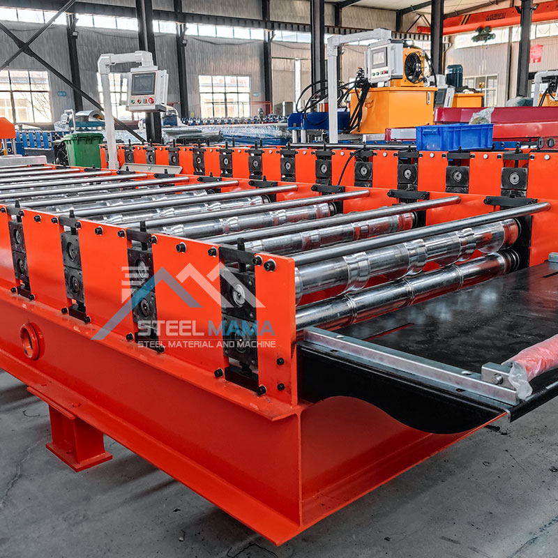 High Quality Full Automatic Metal Glazed 914 IBR Trapezoidal Roof Sheet Roll Forming Machine For America