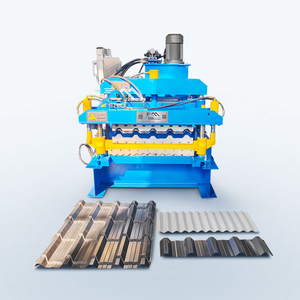 2023 Bolivia Popular 760 IBR Trapezoidal 803 Corrugated Double Layer Roof Sheet Tile Roll Forming Machine