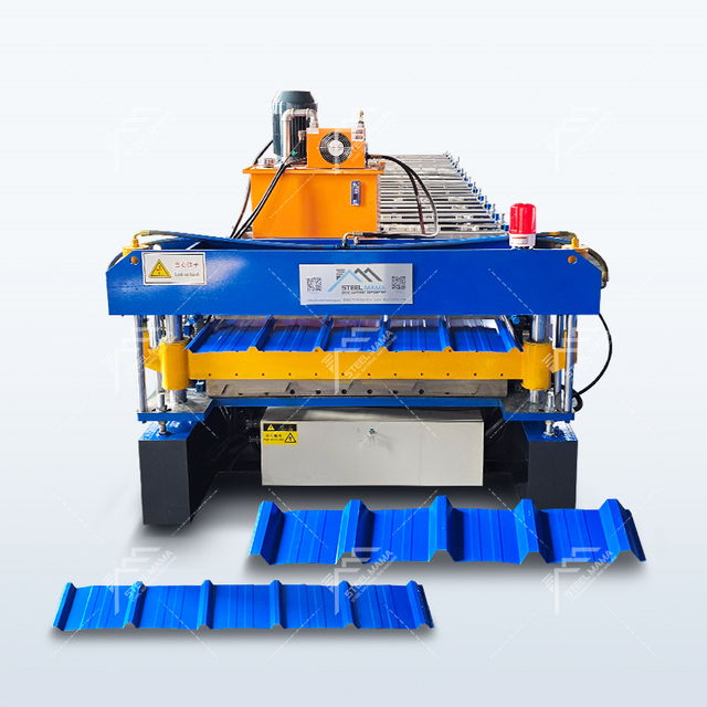 Serbia Popular Full Automatic 1100 Trapezoidal And 976 Trapezoidal Double Layer Sheet Forming Machine
