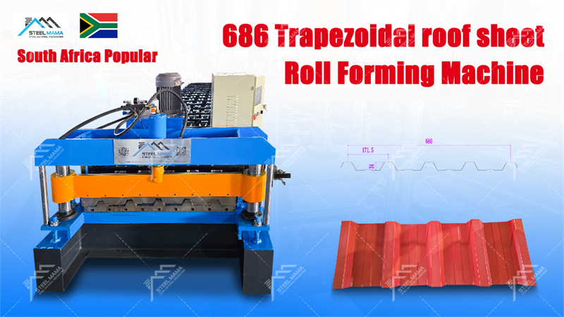 686 Trapezoidal roofing machine