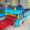 Galvanized Color Steel Roofing Iron Step Panel Automatic Roll Forming Machine Euro Tile Making Machine For Sale