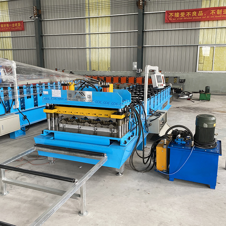 High Quality Automatic Roll Forming Color Steel Metal Profile Glazed Brick Roof Tile Making Machine