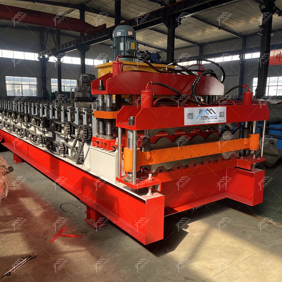 Europe Popular High Performance Trapezoidal And Tile Double Deck Roofing Panel Building Making Roll Forming Machine