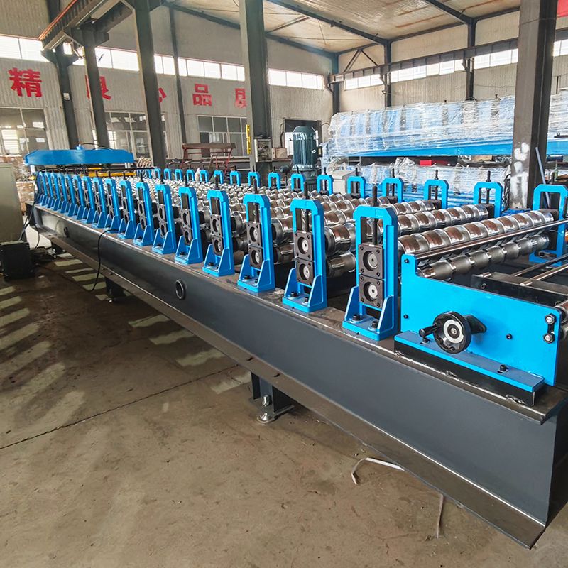 Romania Popular High Output Premium H18 Trapezoidal Roofing Sheet Roll Forming Machine