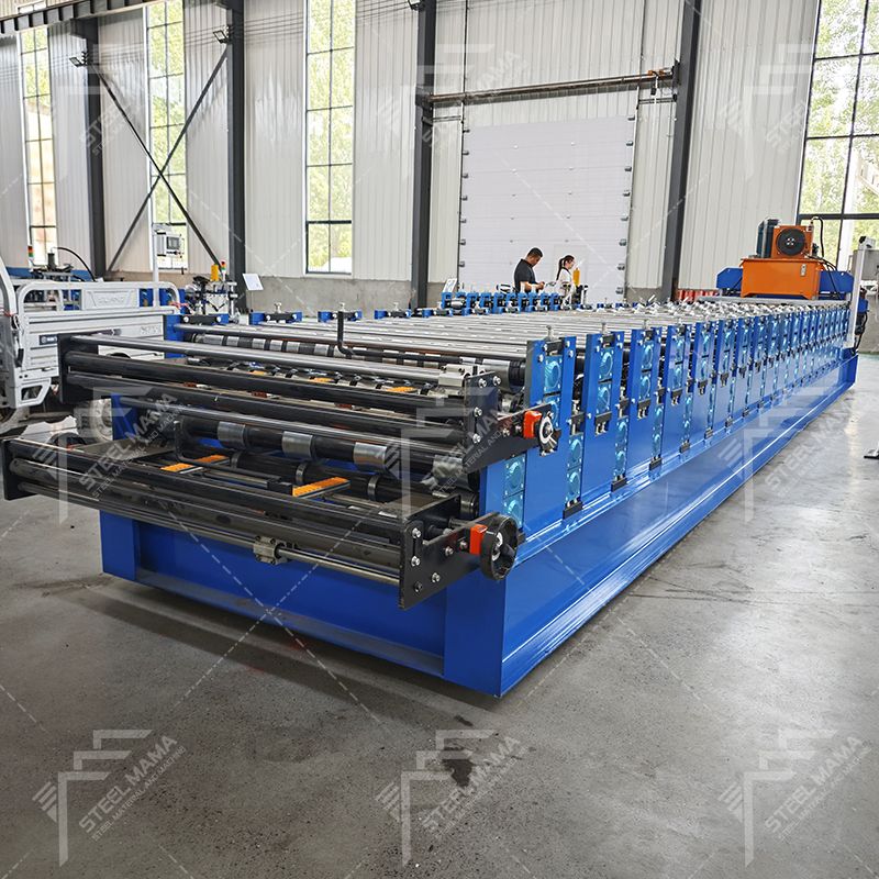 Colombia Popular High Quality Full Automatic TR5 IBR And 1000 Tile Double Layer Roof Sheet Roll Forming Machine